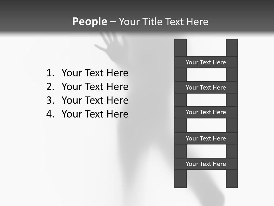 Hidden Woman Cloudy PowerPoint Template