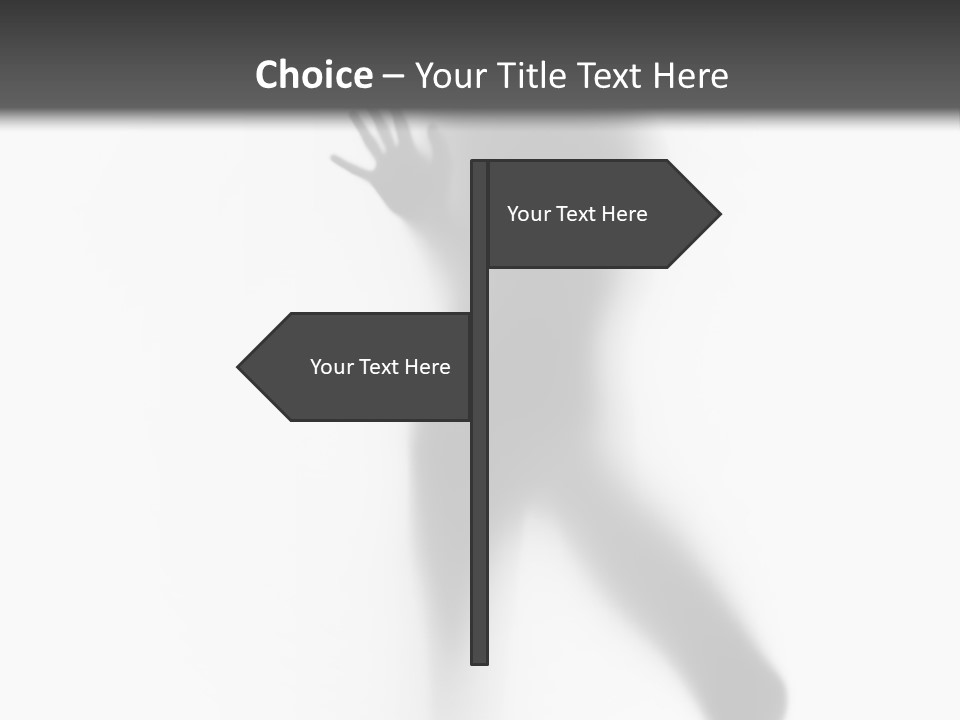 Hidden Woman Cloudy PowerPoint Template