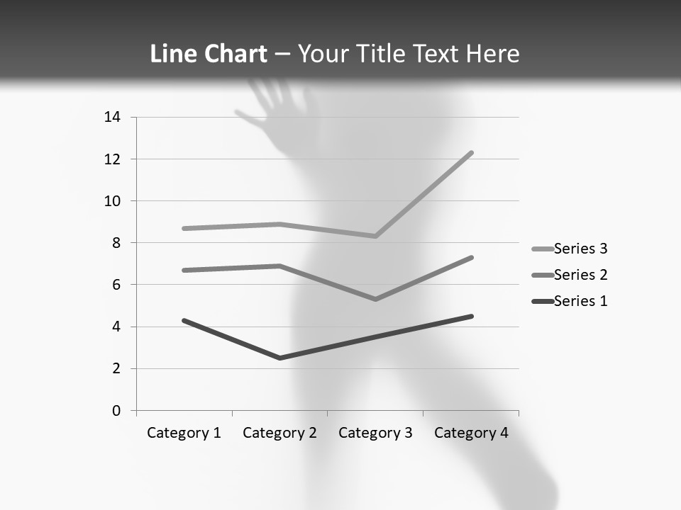 Hidden Woman Cloudy PowerPoint Template