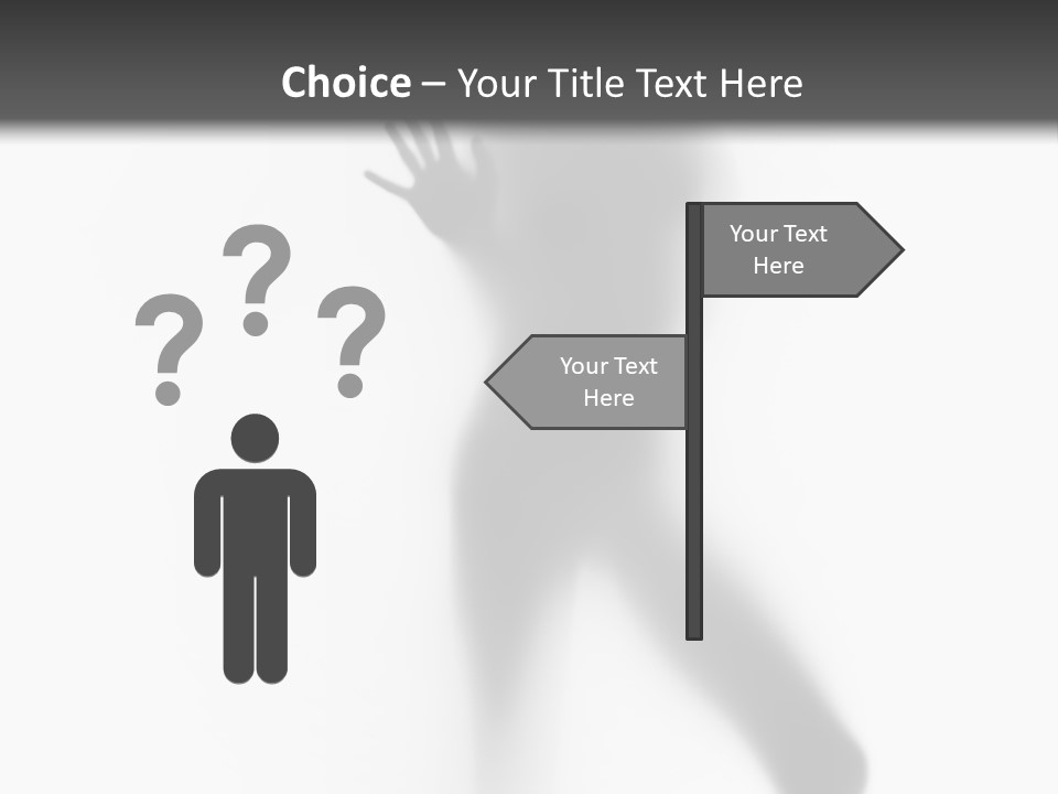 Hidden Woman Cloudy PowerPoint Template