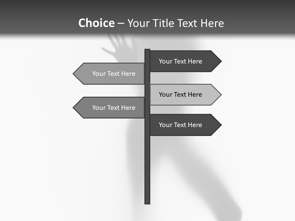 Hidden Woman Cloudy PowerPoint Template