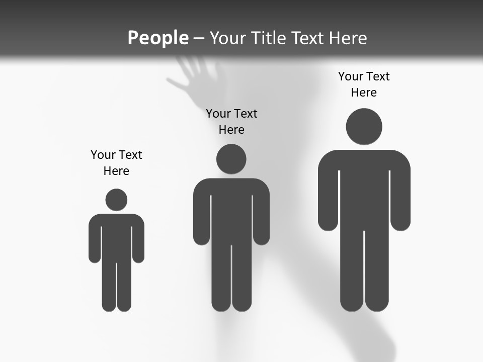 Hidden Woman Cloudy PowerPoint Template