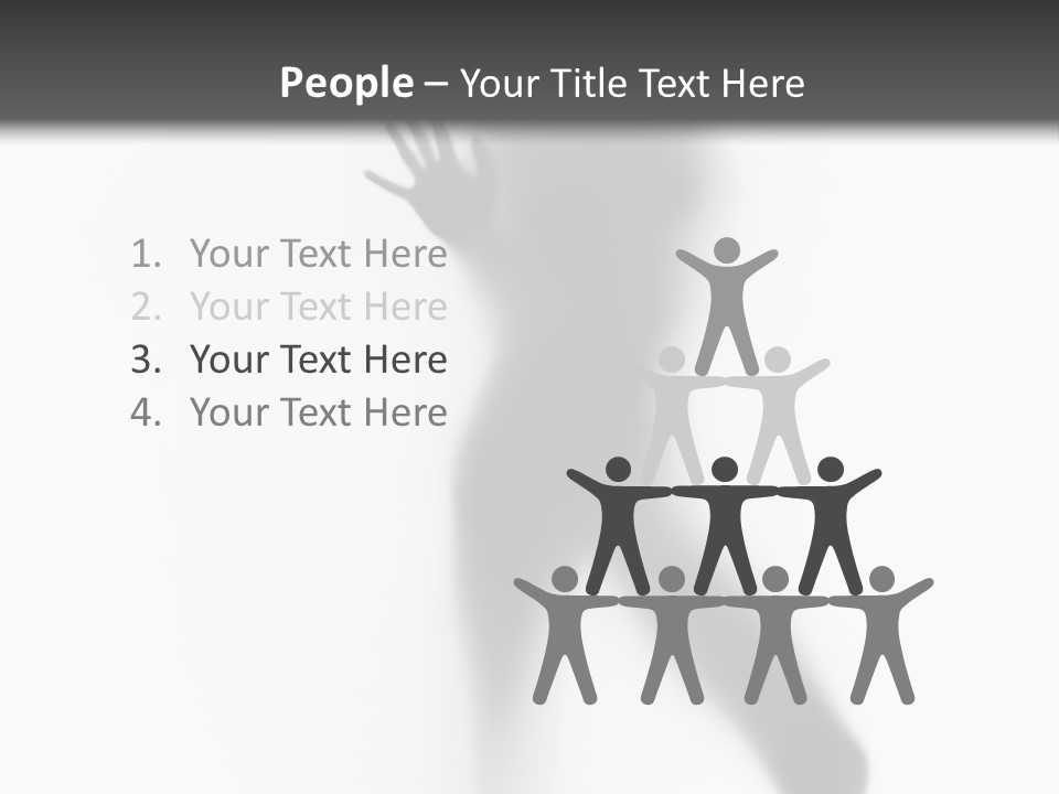 Hidden Woman Cloudy PowerPoint Template