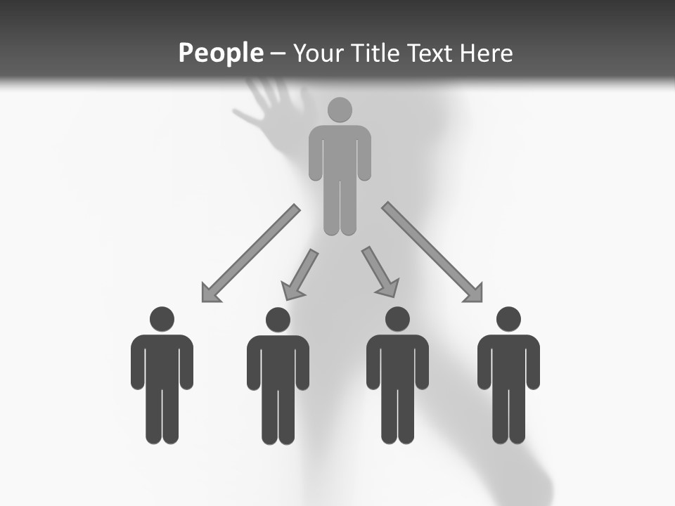 Hidden Woman Cloudy PowerPoint Template