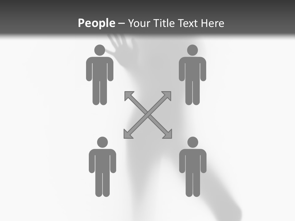 Hidden Woman Cloudy PowerPoint Template