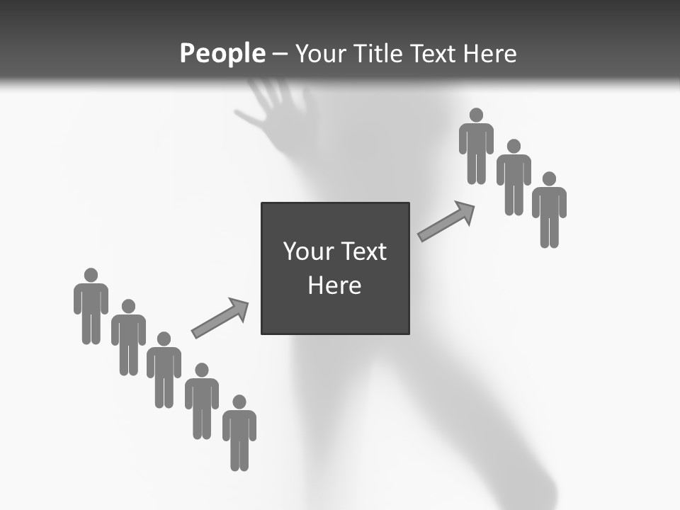 Hidden Woman Cloudy PowerPoint Template