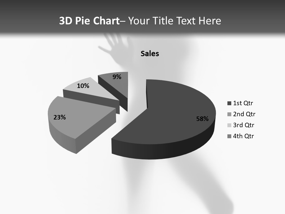 Hidden Woman Cloudy PowerPoint Template