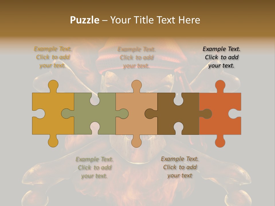 Danger Skeleton Ocean PowerPoint Template