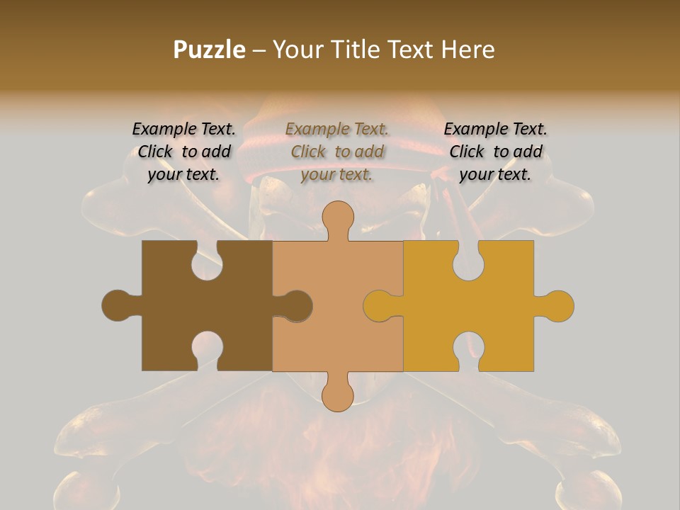 Danger Skeleton Ocean PowerPoint Template