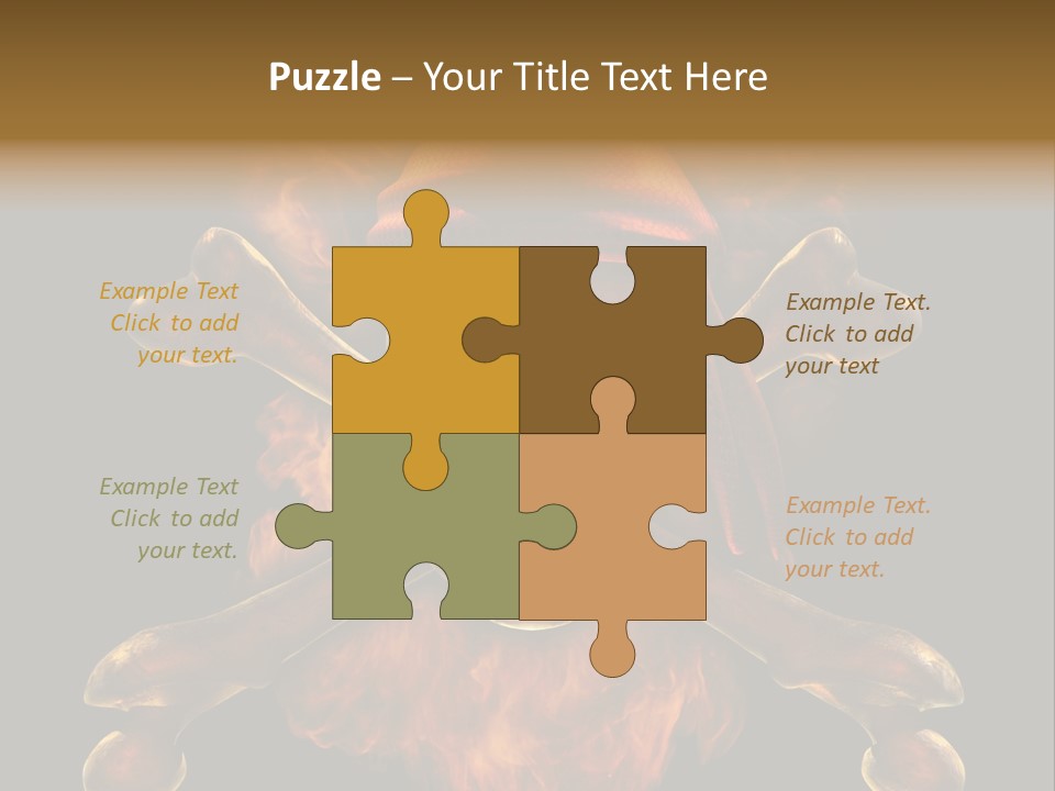 Danger Skeleton Ocean PowerPoint Template