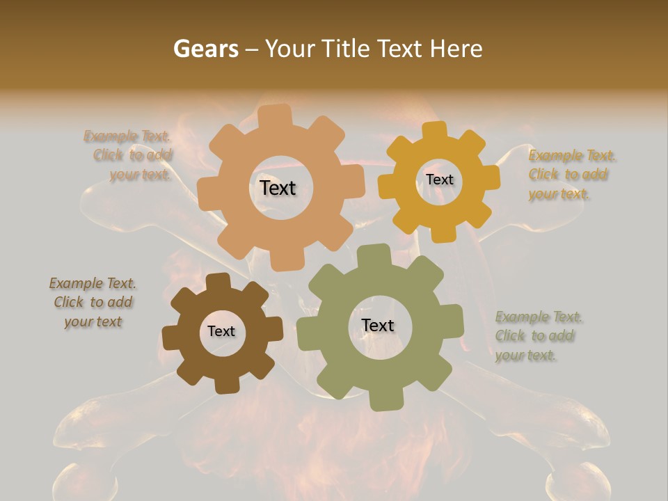 Danger Skeleton Ocean PowerPoint Template