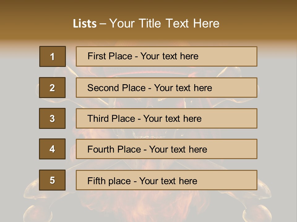 Danger Skeleton Ocean PowerPoint Template