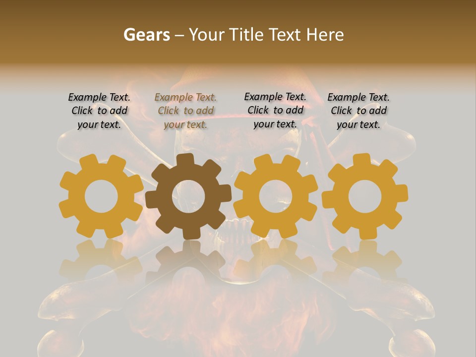 Danger Skeleton Ocean PowerPoint Template