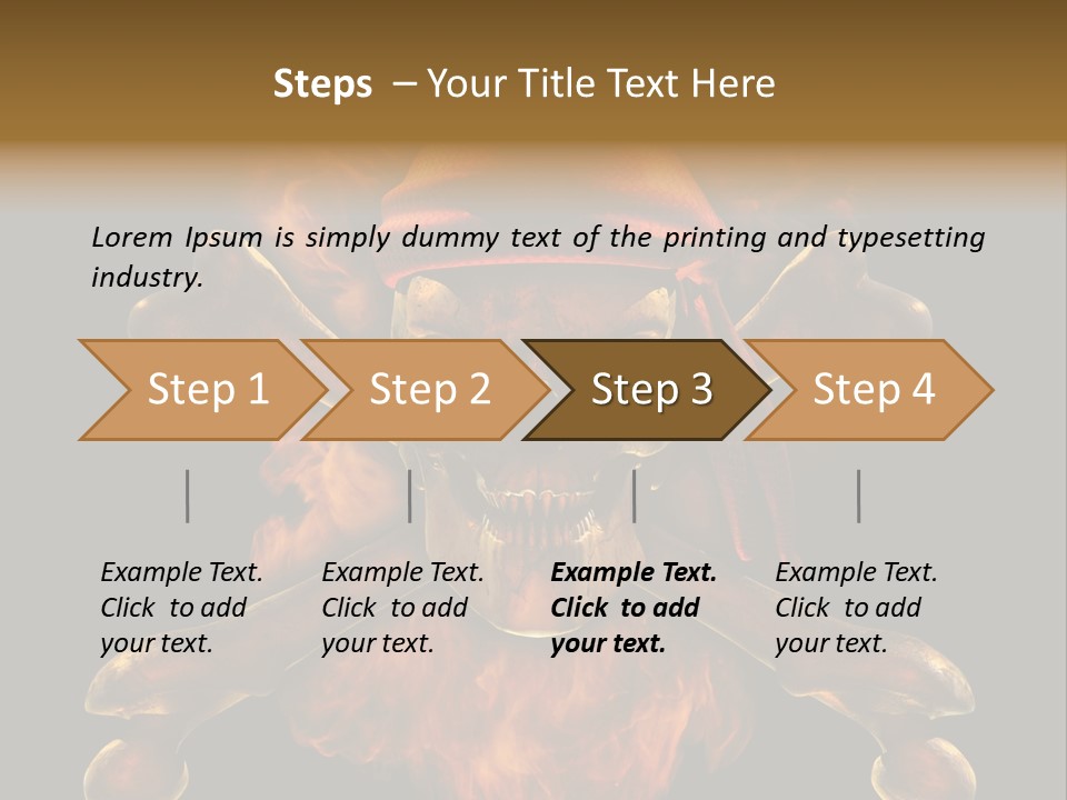 Danger Skeleton Ocean PowerPoint Template