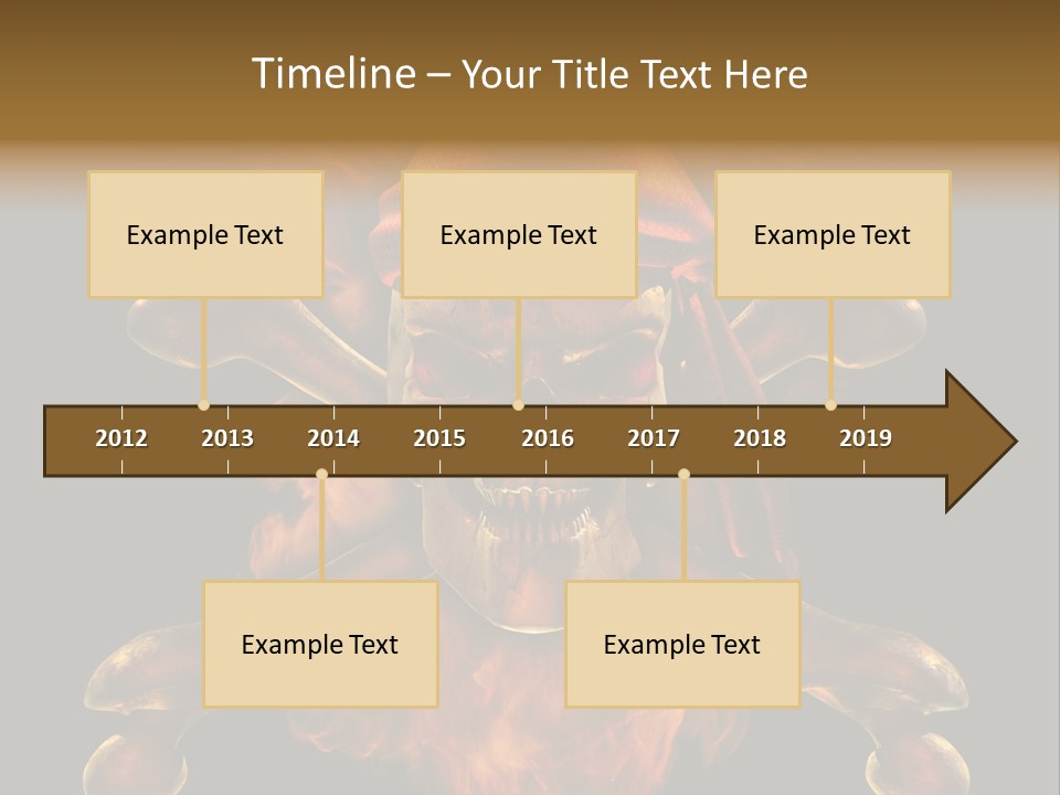 Danger Skeleton Ocean PowerPoint Template