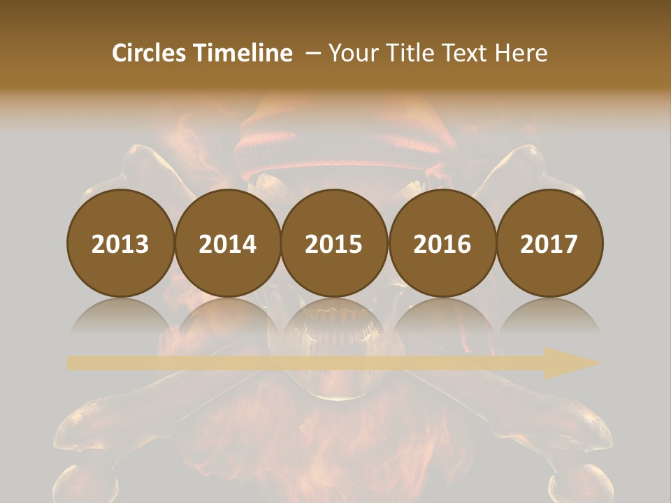 Danger Skeleton Ocean PowerPoint Template