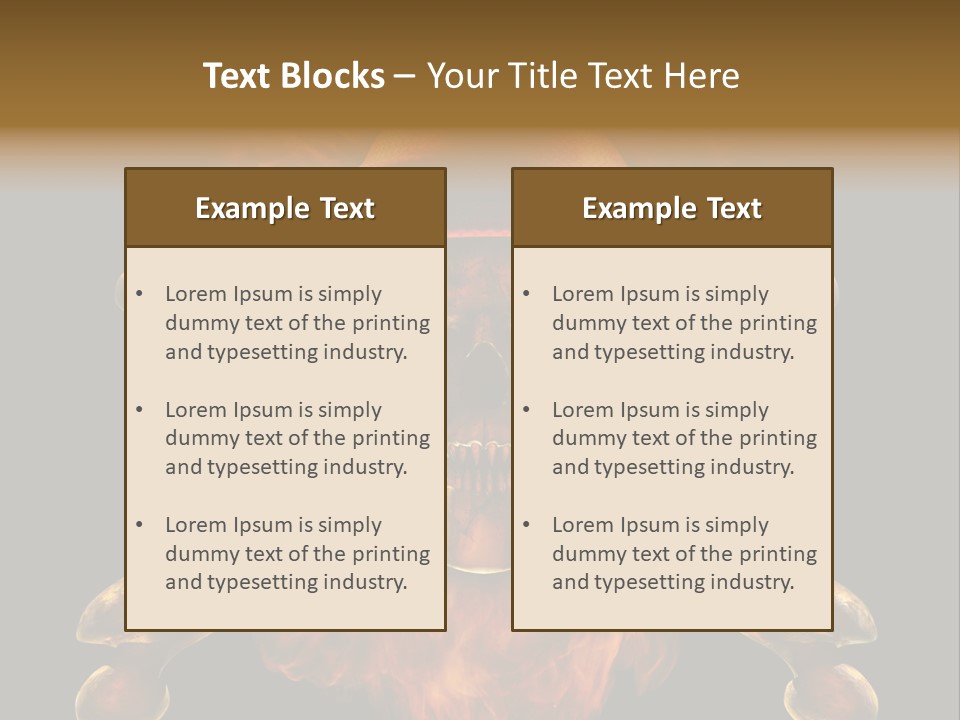 Danger Skeleton Ocean PowerPoint Template