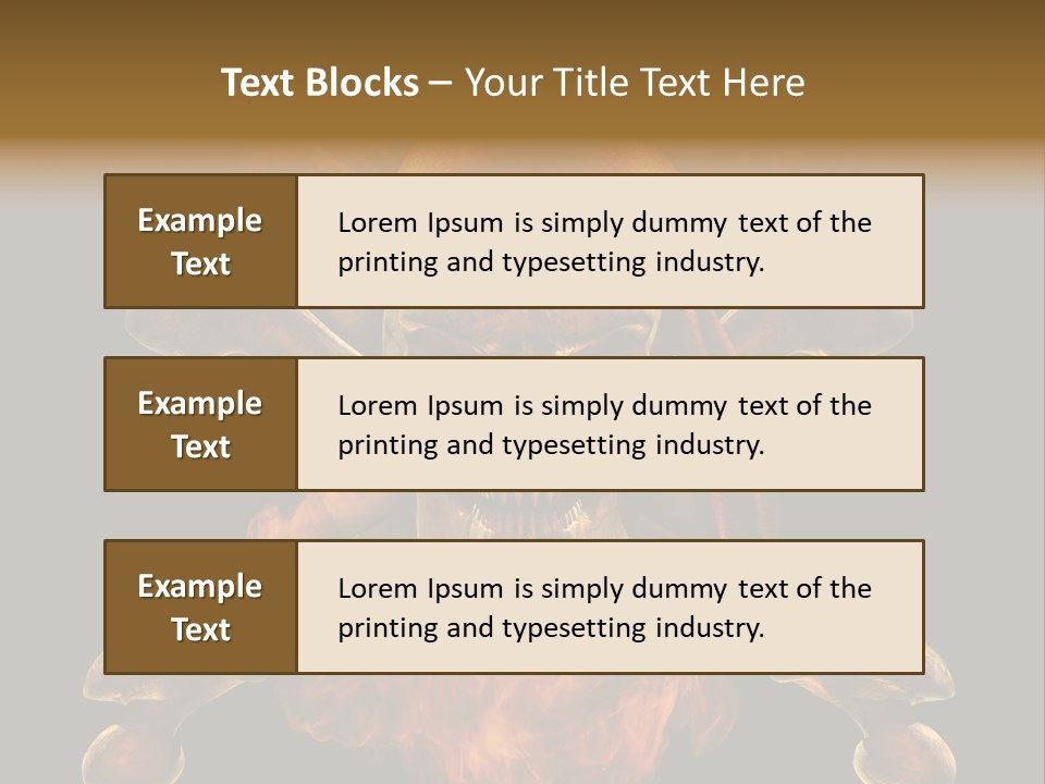 Danger Skeleton Ocean PowerPoint Template
