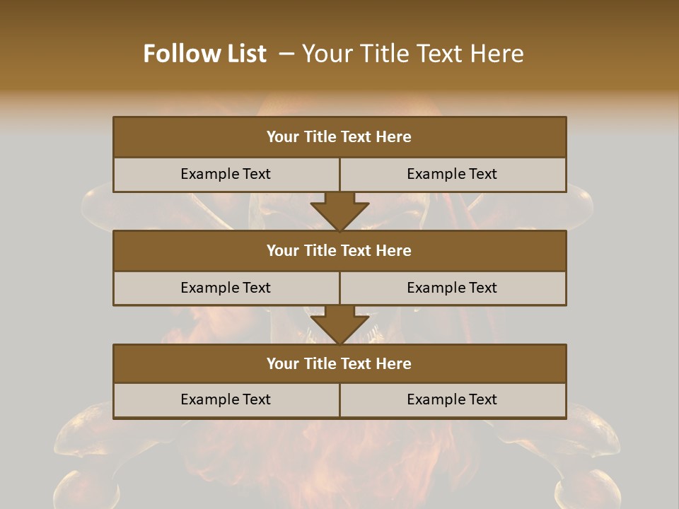 Danger Skeleton Ocean PowerPoint Template