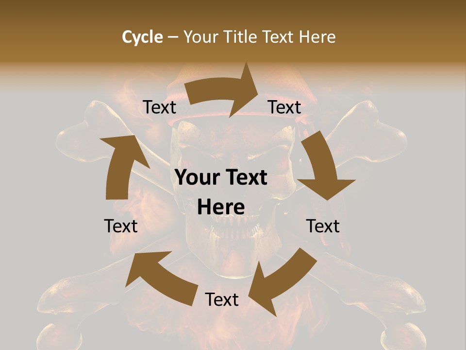 Danger Skeleton Ocean PowerPoint Template