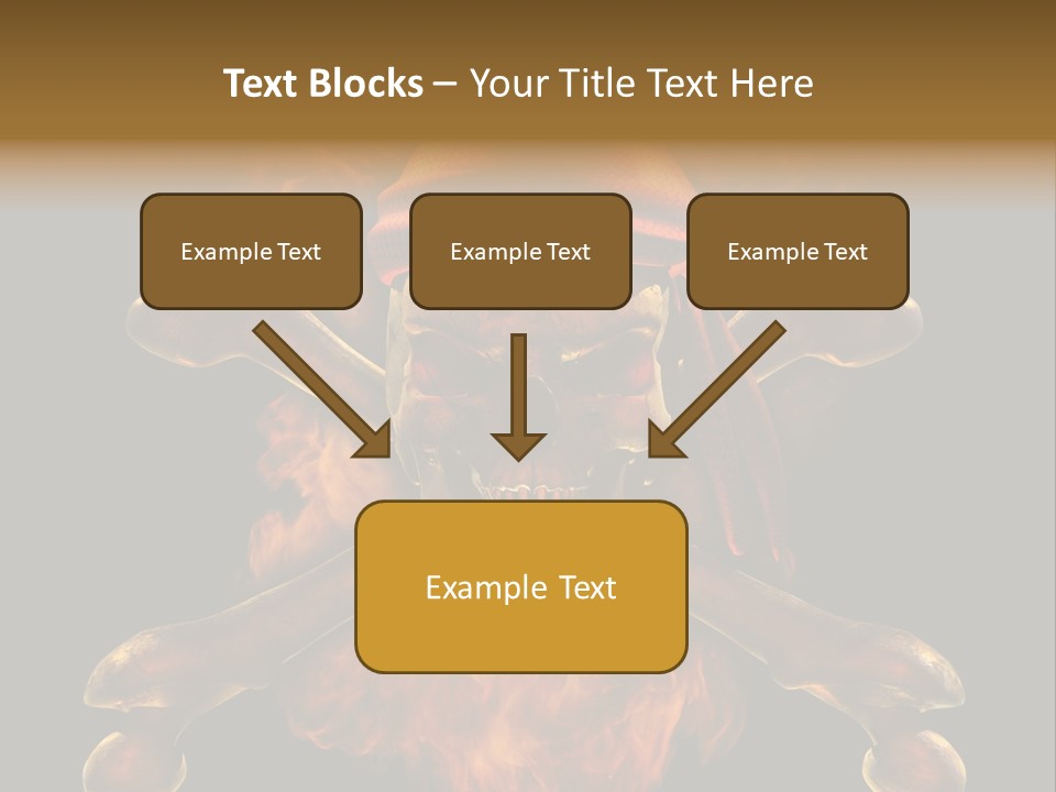 Danger Skeleton Ocean PowerPoint Template