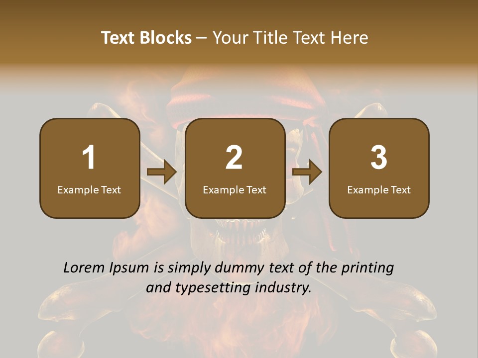 Danger Skeleton Ocean PowerPoint Template