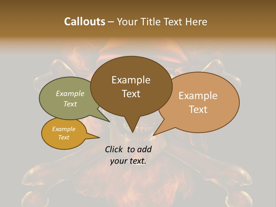 Danger Skeleton Ocean PowerPoint Template