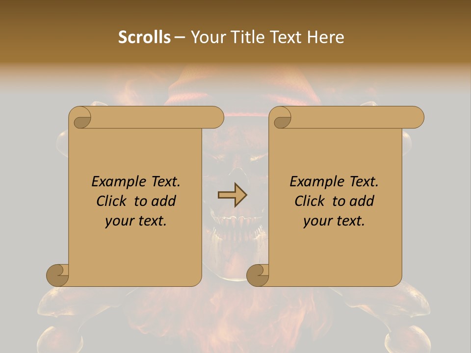 Danger Skeleton Ocean PowerPoint Template