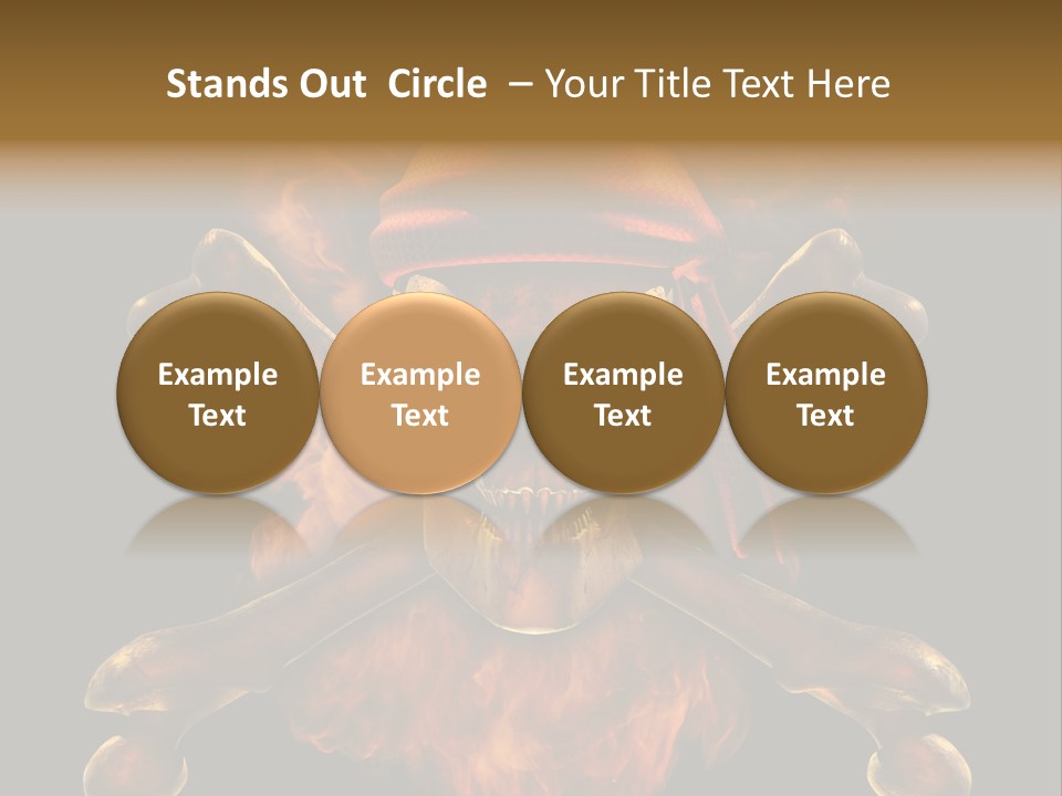 Danger Skeleton Ocean PowerPoint Template