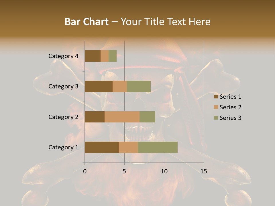 Danger Skeleton Ocean PowerPoint Template