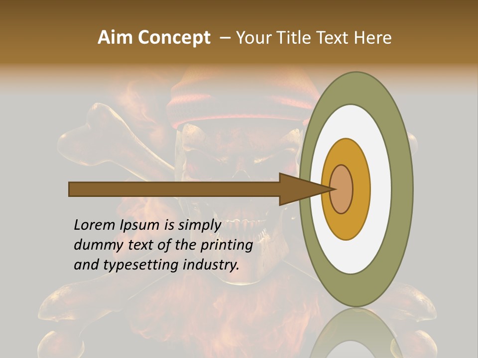 Danger Skeleton Ocean PowerPoint Template