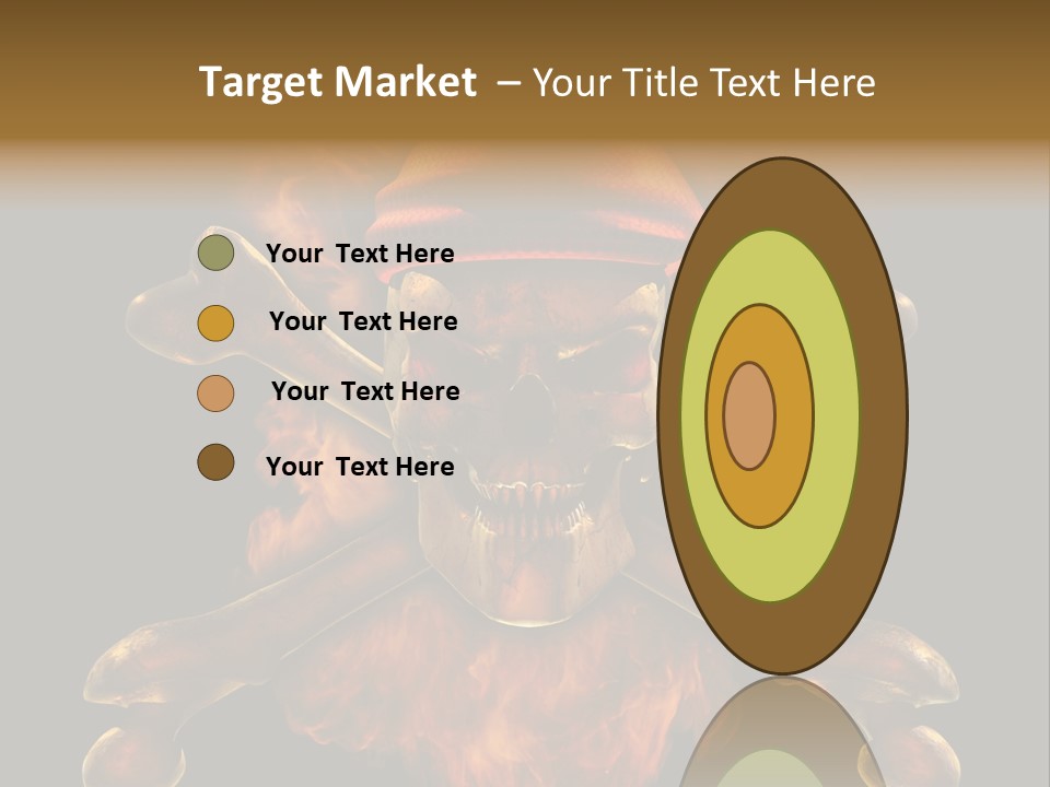 Danger Skeleton Ocean PowerPoint Template