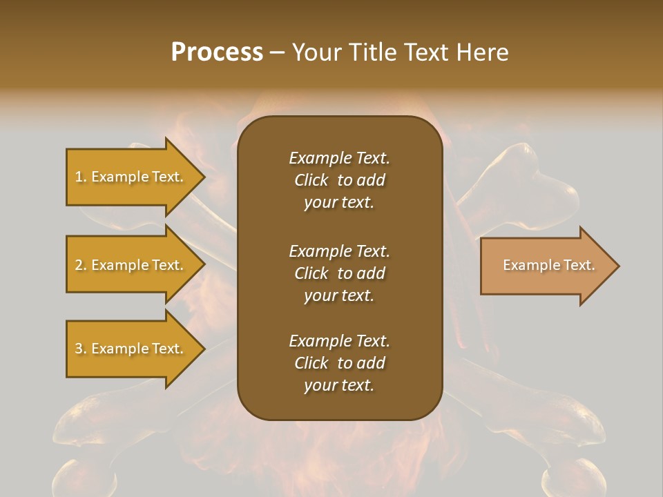 Danger Skeleton Ocean PowerPoint Template