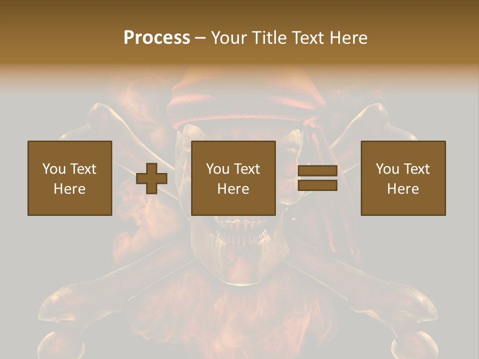 Danger Skeleton Ocean PowerPoint Template
