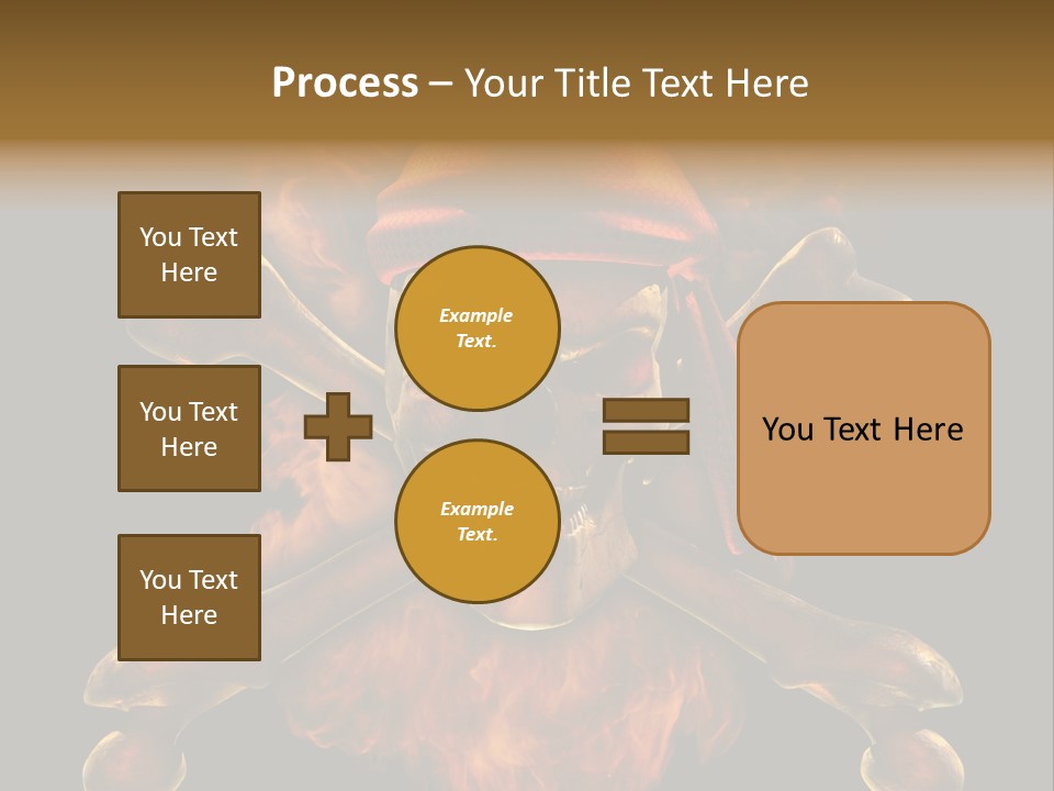 Danger Skeleton Ocean PowerPoint Template