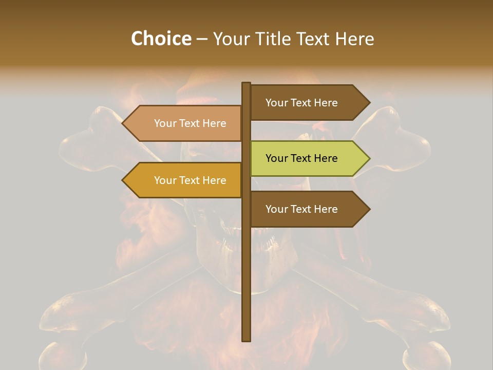 Danger Skeleton Ocean PowerPoint Template