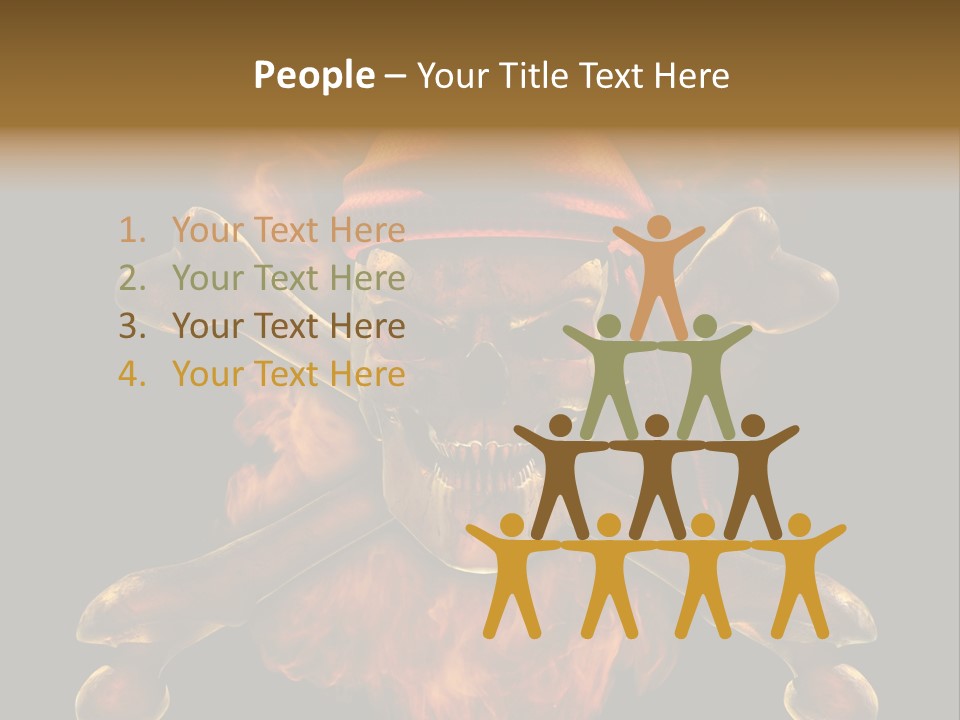 Danger Skeleton Ocean PowerPoint Template