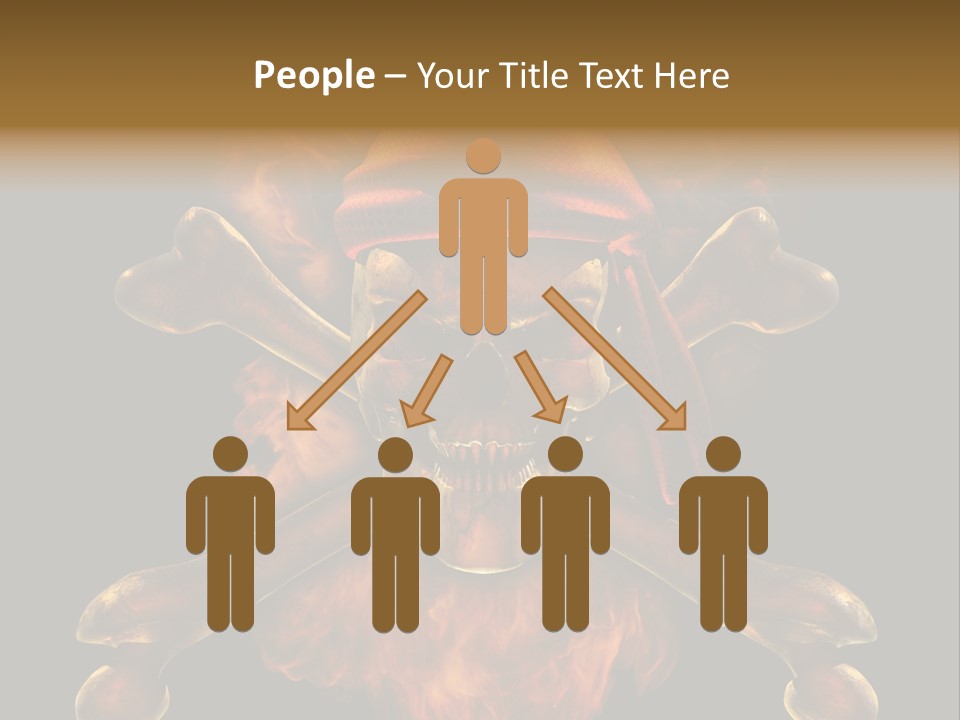 Danger Skeleton Ocean PowerPoint Template