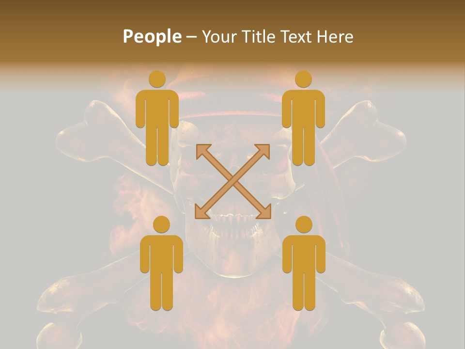 Danger Skeleton Ocean PowerPoint Template