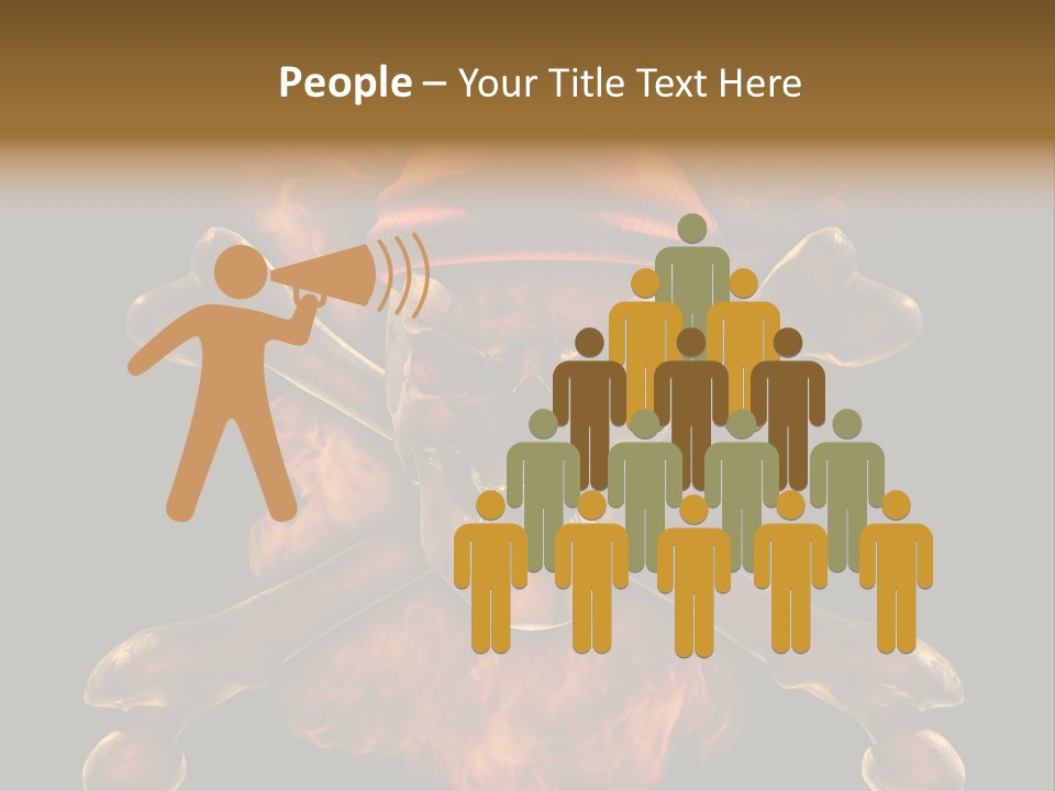 Danger Skeleton Ocean PowerPoint Template