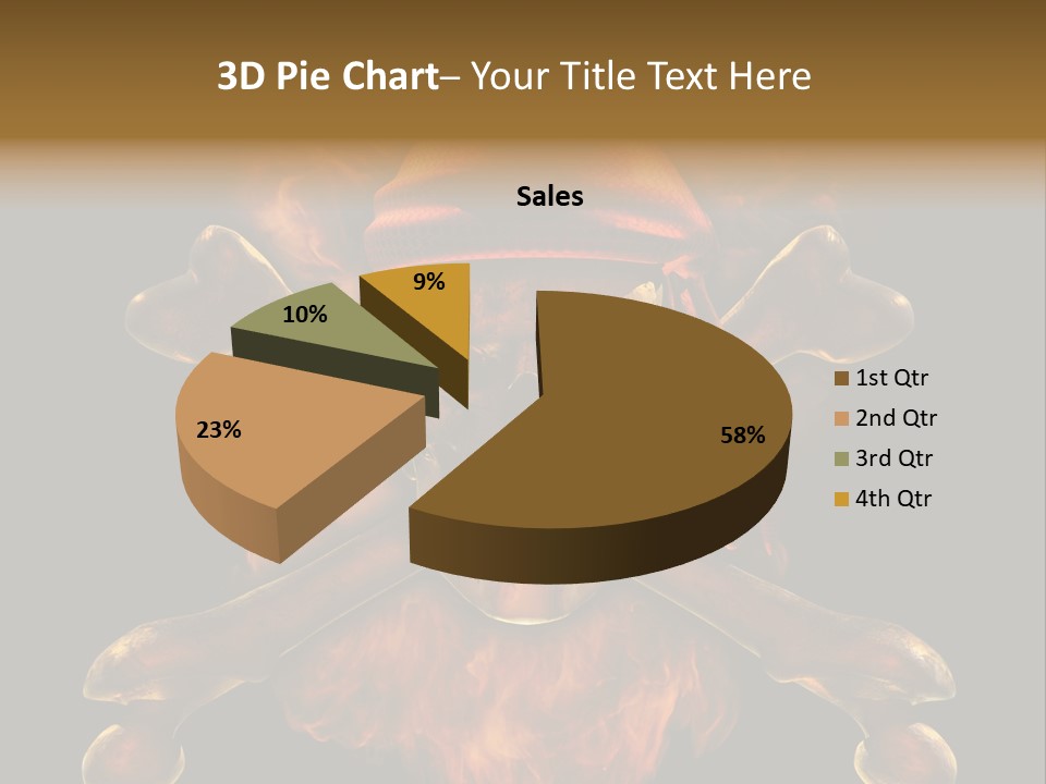 Danger Skeleton Ocean PowerPoint Template