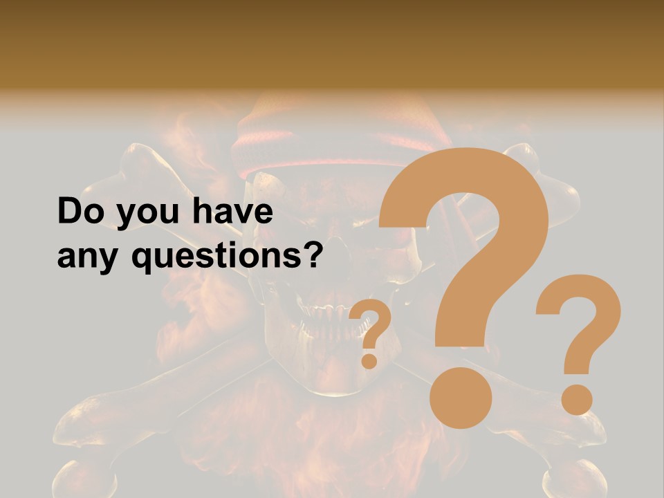 Danger Skeleton Ocean PowerPoint Template