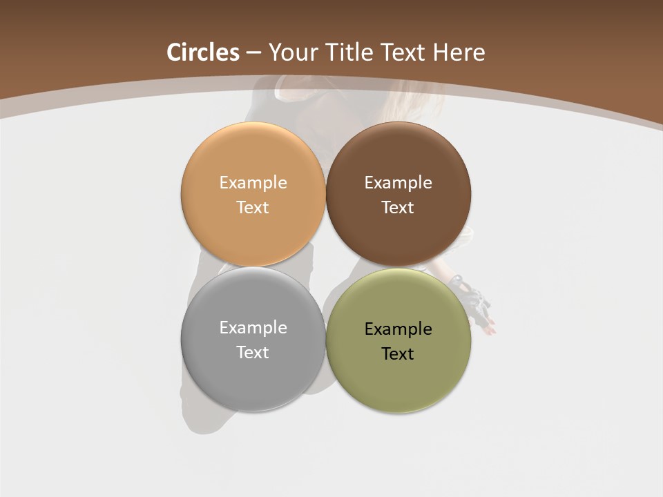 Jump Sporty Sensuality PowerPoint Template