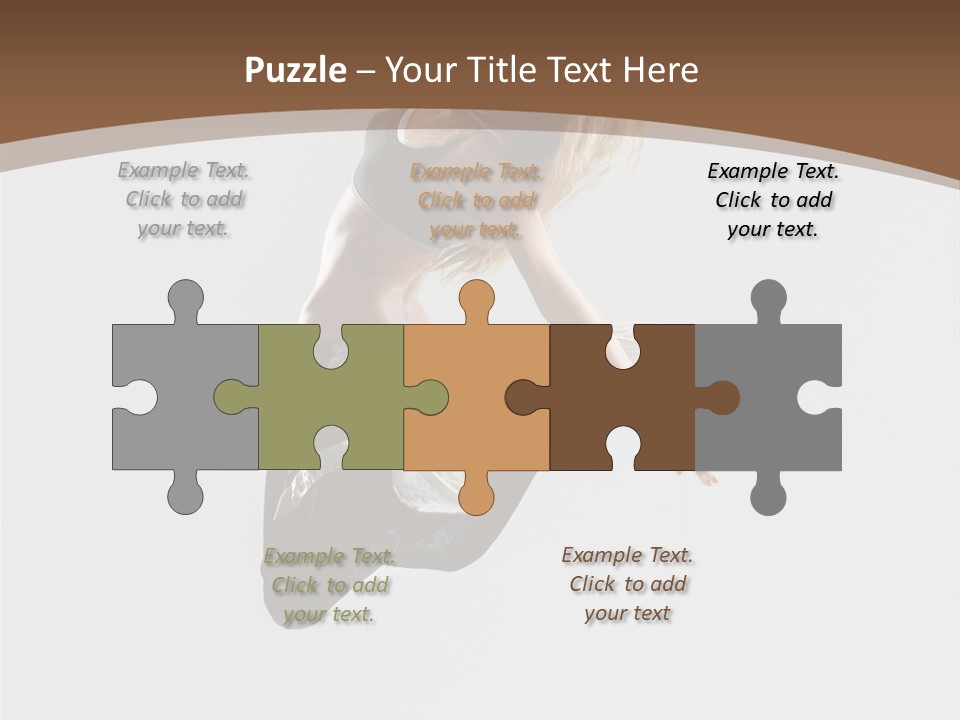 Jump Sporty Sensuality PowerPoint Template