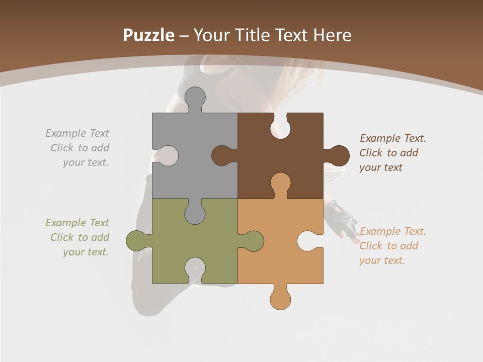 Jump Sporty Sensuality PowerPoint Template