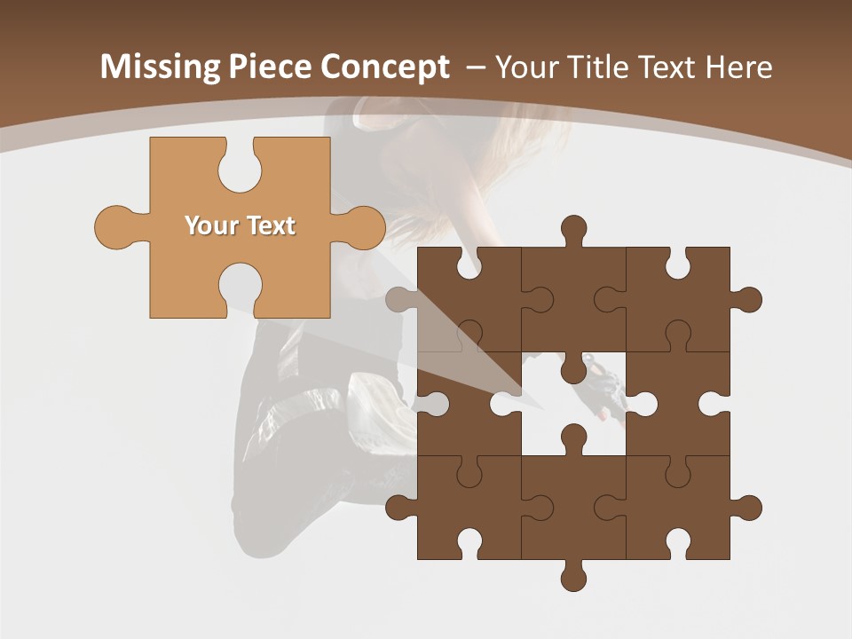 Jump Sporty Sensuality PowerPoint Template