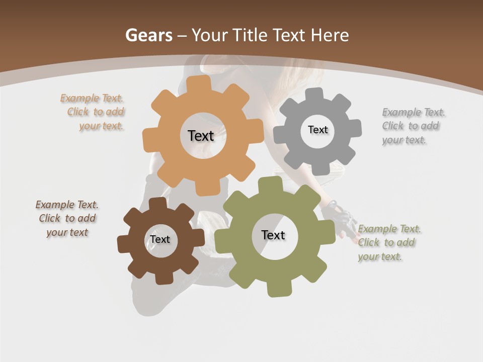 Jump Sporty Sensuality PowerPoint Template