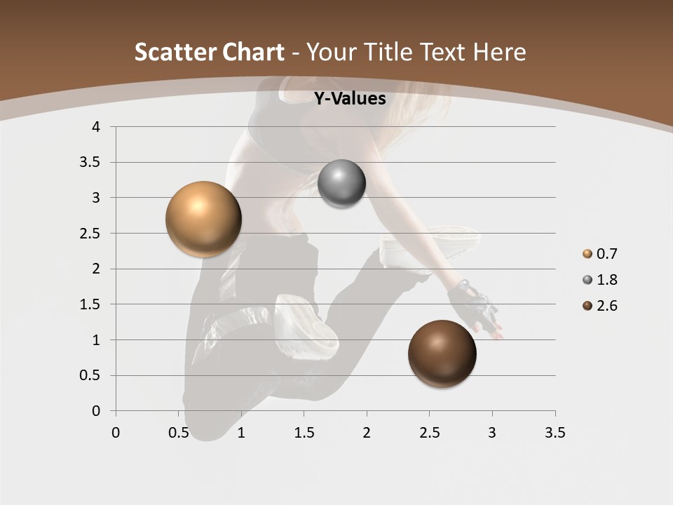 Jump Sporty Sensuality PowerPoint Template