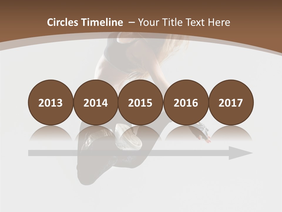 Jump Sporty Sensuality PowerPoint Template