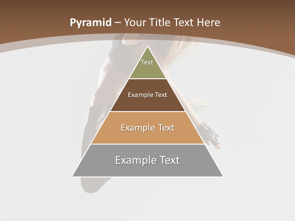 Jump Sporty Sensuality PowerPoint Template